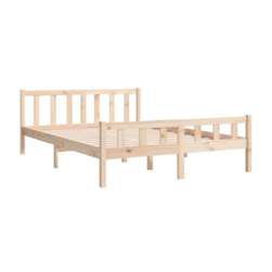 Rám postele masivní dřevo 140 x 200 cm ZO_810679-A