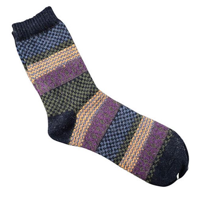 Pánske ponožky pletené - na zimu 1