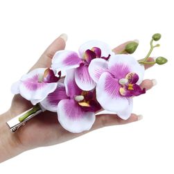Umělá orchidej do vlasů - 8 barev
