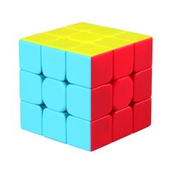 Rubikova kostka v zářivých barvách