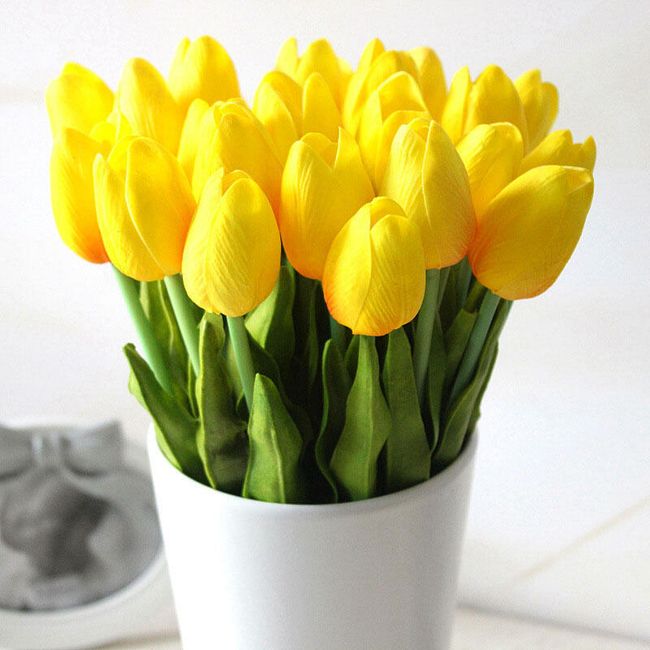 Zestaw 10 sztucznych tulipanów 1