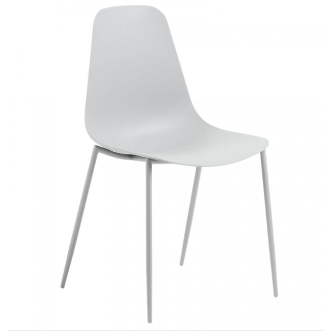 Sivi plastični jedilni stol Whatts ZO_260051 1
