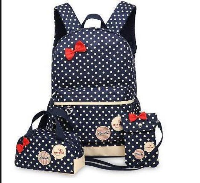 Plecak dla dziewczynek z torebką - 3szt 1