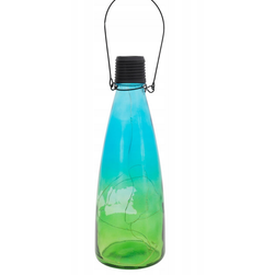 Lampa solarna, wisząca butelka, zielona ZO_272288