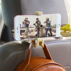Car hook with a mobile phone holder - 2 in 1 Declan