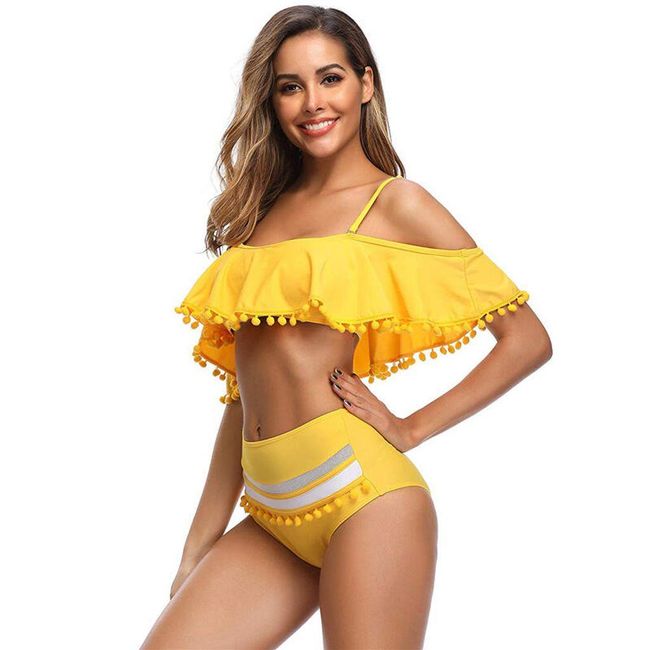 Ženski dvodijelni kupaći kostim Axelle veličina XL - žuti, veličine XS - XXL: ZO_229080-XL-YELLOEW 1
