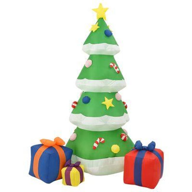Felfújható karácsonyfa LED-es ki-be kapcsolható 240 cm-es karácsonyfa ZO_331433-A 1