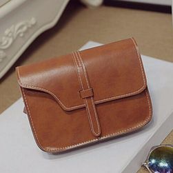 Retro kožená crossbody kabelka
