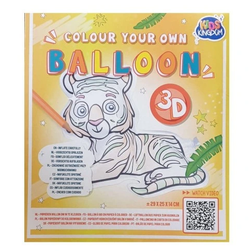 Papirnati balon za 3D bojanje DIY Tiger ZO_272927