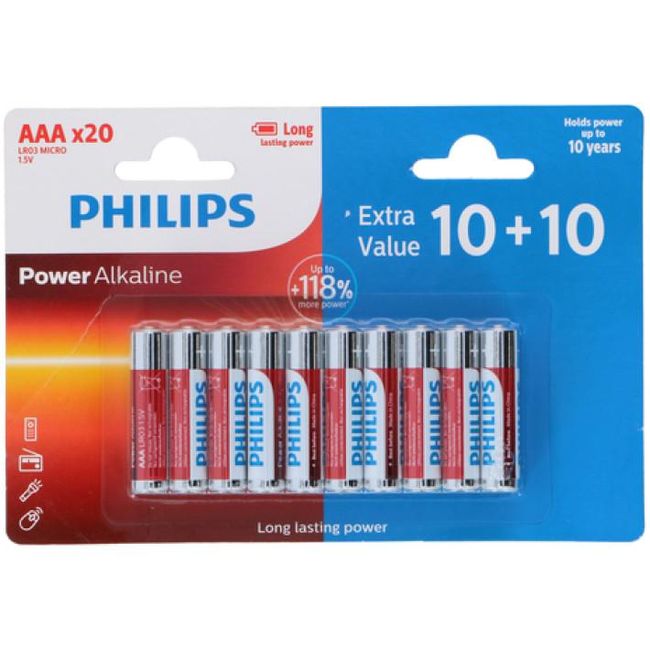 Baterie alkaliczne AAA 20 sztuk ZO_XDED310325009 1