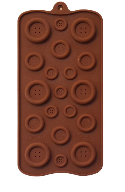 Silikonová forma na pečení v podobě knoflíků 1