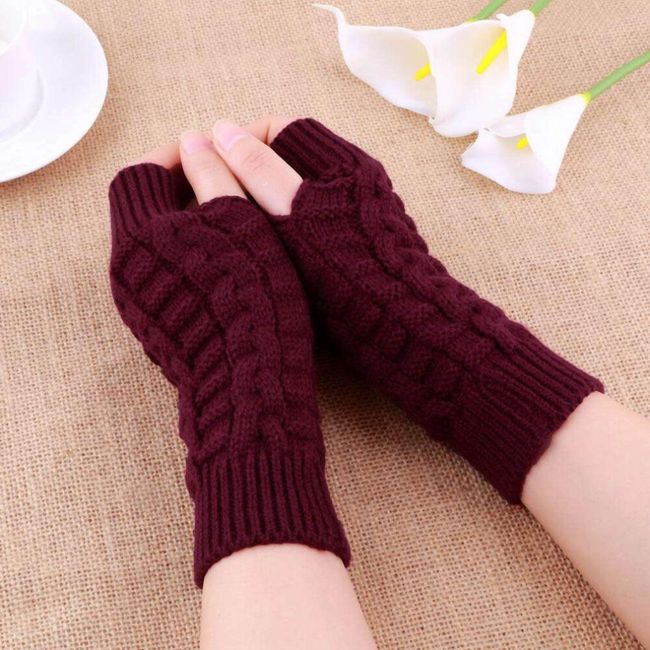 Ženske pletene rokavice Febe 1
