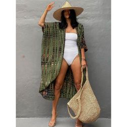 Bluză de damă cu plasă peste costum de baie, maiou Edolynsa