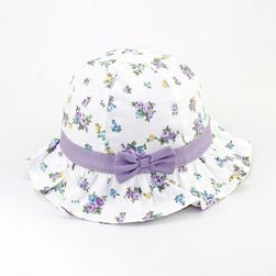 Kvetinový klobúk s mašľou - 2 farby