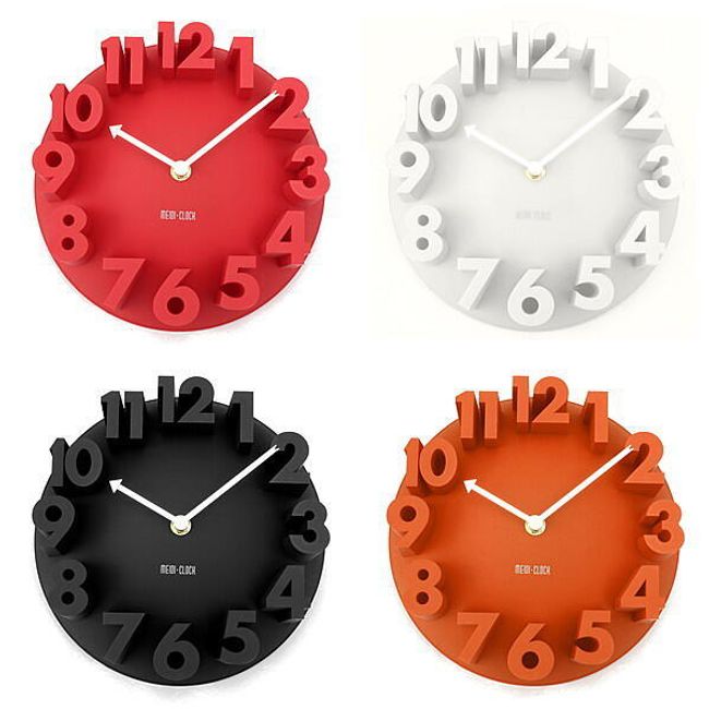 3D designové hodiny - 4 barvy 1