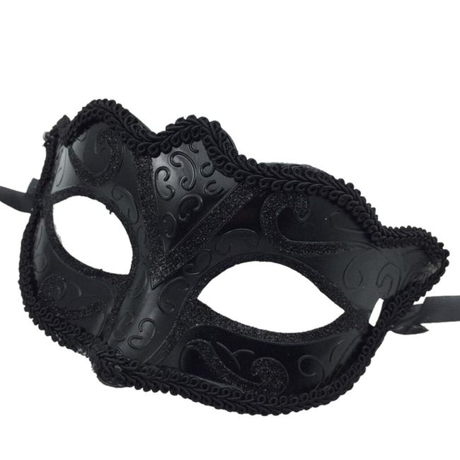 Maska za maskenbal u crnoj boji 1