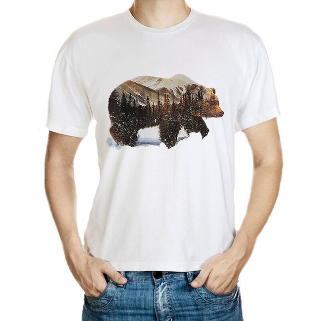 Moška majica z medvedom 1