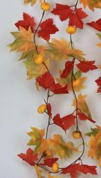 Dekoráció - őszi levelek - 2 m