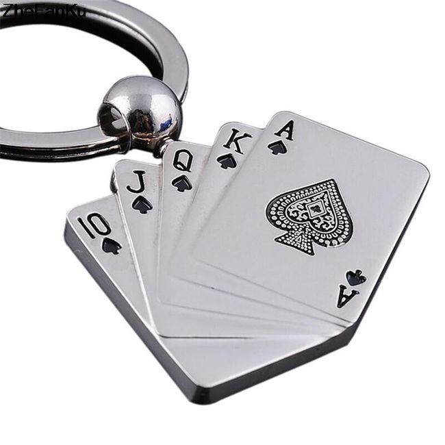 Privezak za ključeve sa motivom poker karata 1