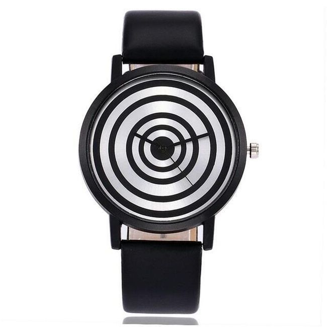 Dámske hodinky s čiernobielym ciferníkom - 2 farby 1