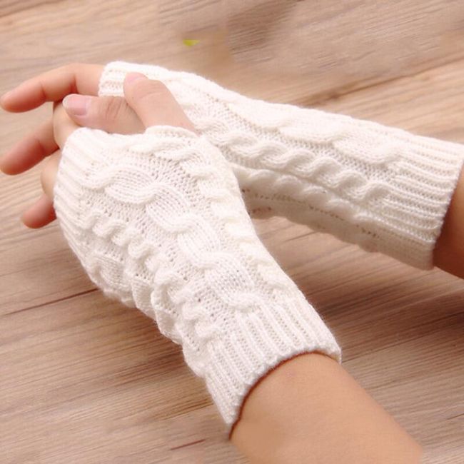 Ženske pletene rokavice KIN58 1