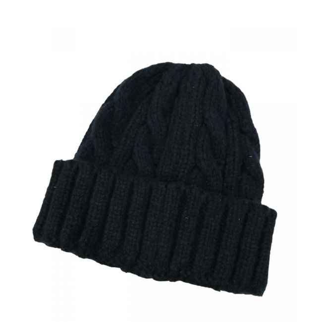 Pălărie de iarnă tricotată albastru închis ZO_9968-M7037 1