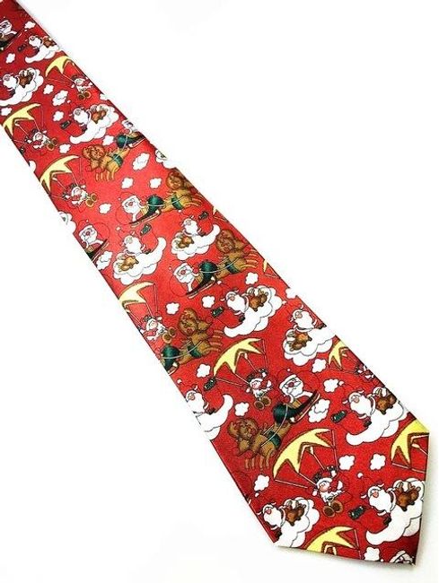 Cravată pentru bărbați cu motive de Crăciun - 16 variante 1