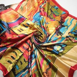 Pestrobarevný šátek - mix vzorů 