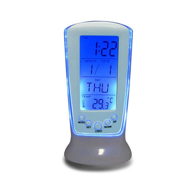 Ceas de masa cu alarma si termometru 1