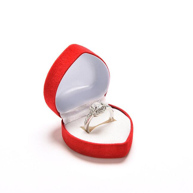Krabička na prsten ve tvaru srdce 1