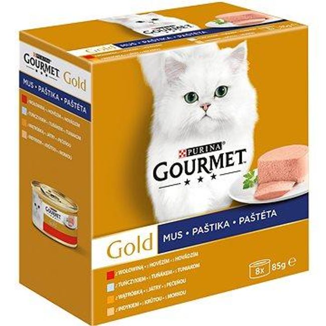 Gourmet Gold Mltp Cons. mačja pašteta 8x85g ZO_98-1E4041 1