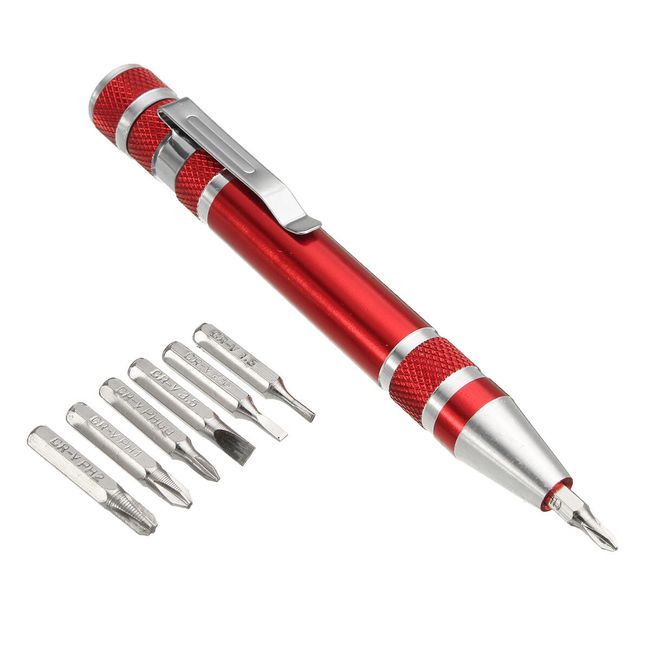 Mini šrafciger u obliku olovke sa izmenljivim komadima - 7u1 1