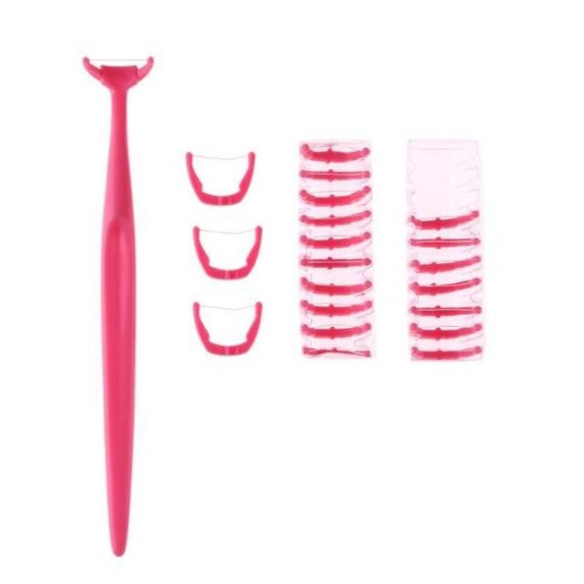 Interdental szál készlet - 20 darab - 3 szín 1