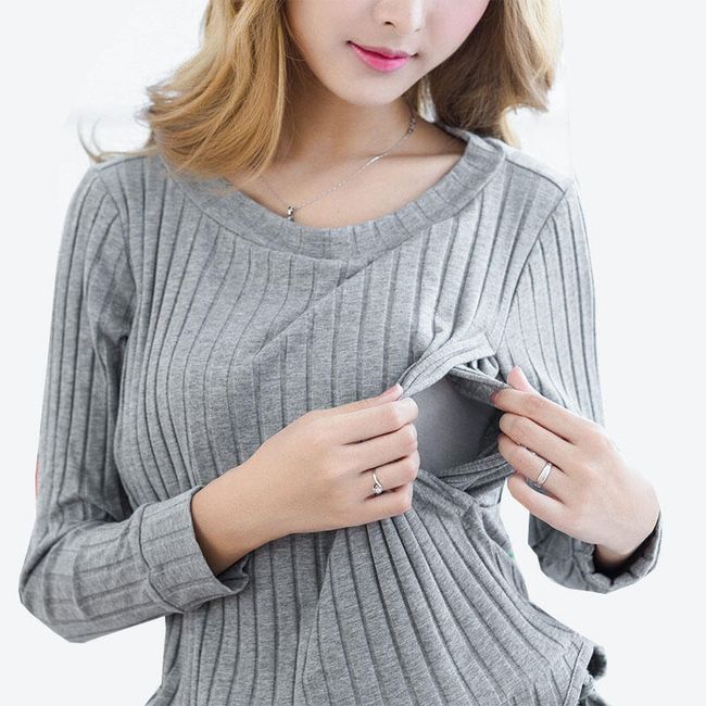 Sweter damski dla kobiet karmiących - 2 kolory 1