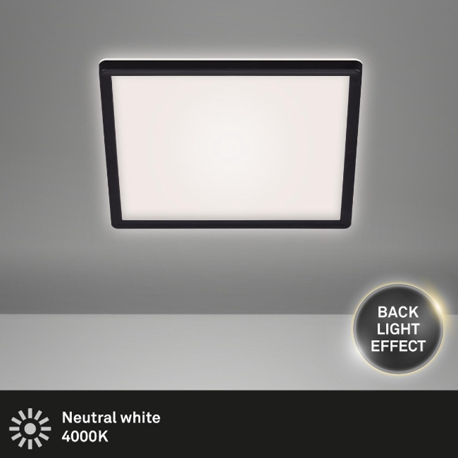 Briloner Leuchten - LED panel mennyezeti lámpa 4000K 18W fehér - fekete ZO_261444 1