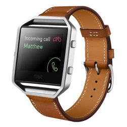 Nadomestni pas iz umetnega usnja za uro Fitbit Blaze brez okvirja