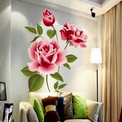 Autocolant romantic pentru perete - trandafir