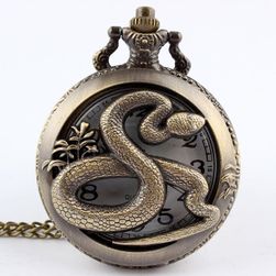Джобен часовник с мотив на змия