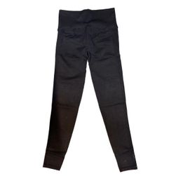Női sportos 3/4-es leggings - fekete, csíkokkal az oldalán, XS - XXL méretben: ZO_167841-L