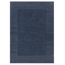Tmavě modrý vlněný koberec Siena, 120 x 170 cm ZO_272645