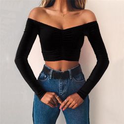 Ženski crop top Violett