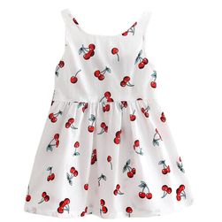 Rochie cu cireșe pentru copii  - 2 culori