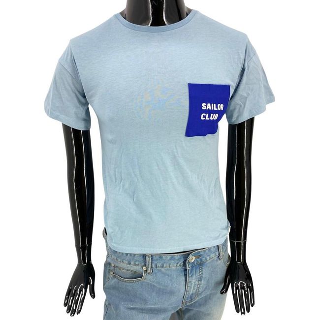 Tricou cu mânecă scurtă pentru băieți, EDEN ET VICTOR, albastru deschis, Mărimea copiilor: ZO_113525-14A 1