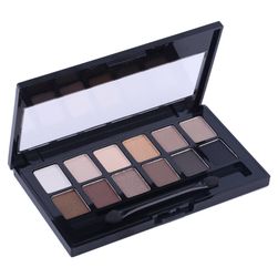 Paletă de douăsprezece umbre de ochi pentru machiaj smoky eye