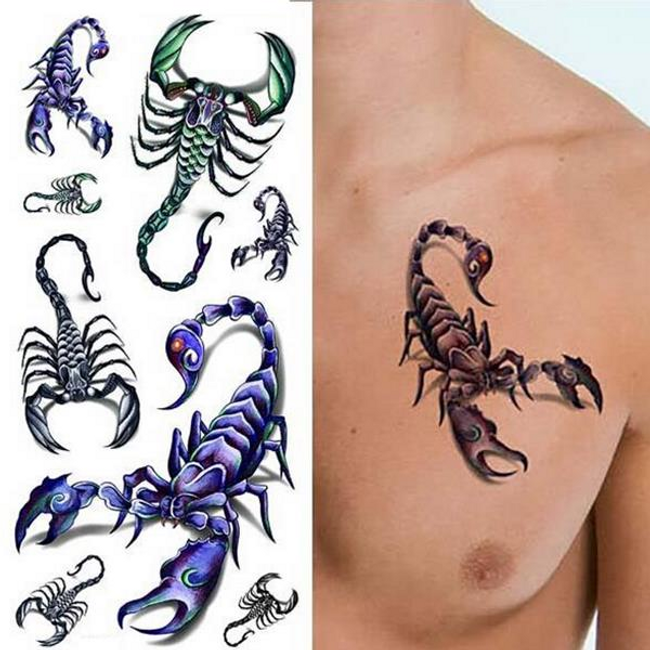Временна 3D татуировка - скорпион 1