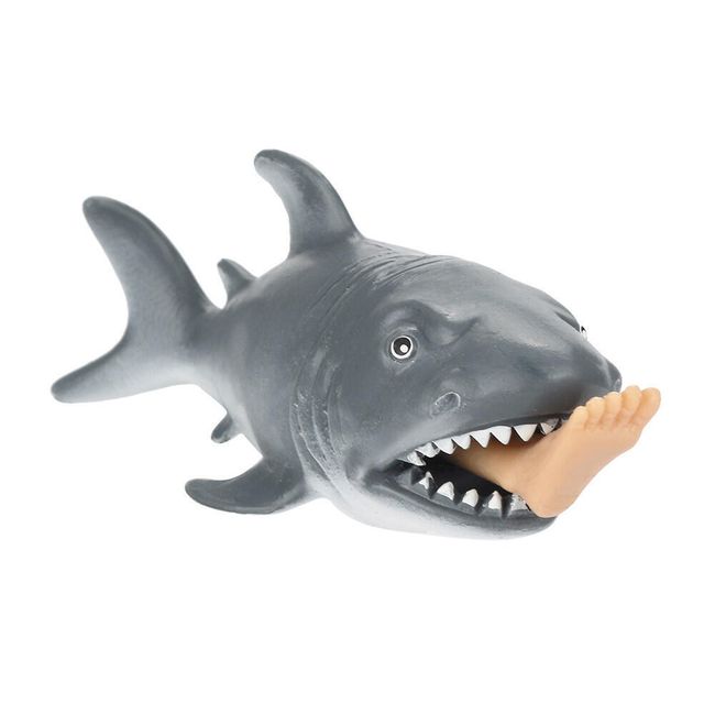 Humorná hračka - žralok s nohou 1