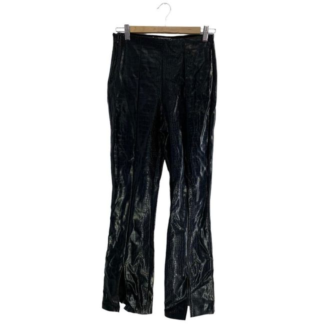 Koženkové kalhoty s hadím vzorem - Cindy h - zvonové nohavice - černé, Velikosti XS - XXL: ZO_4d6c8994-a7b4-11ed-843e-8e8950a68e28 1