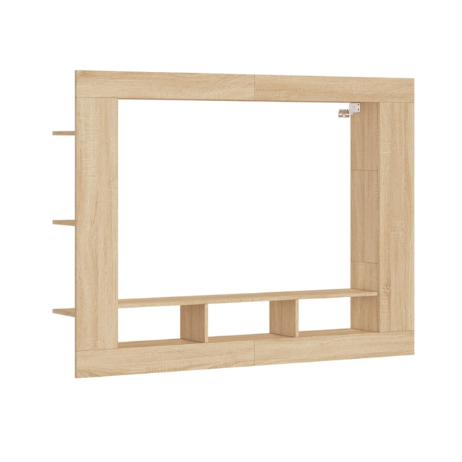 TV skrinka dub sonoma 152 x 22 x 113 cm kompozitné drevo ZO_833724-A 1
