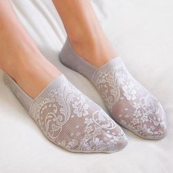 Cvetne čipkaste čarape - 3 boje