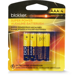 Alkalické baterie Blokker – AAA – 4 kusy ZO_XDKO84137